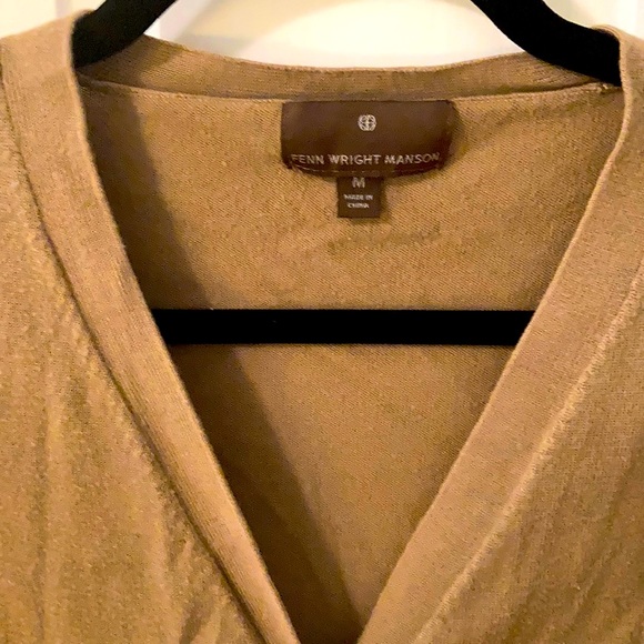 Fenn Wright Manson tan cardigan size medium - Picture 3 of 3
